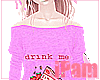 p. drink me pink sweater