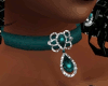 Teal Choker Jewelry Set