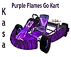 Purple Flames Go Kart