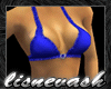 (L) Blue Ruffled Bikini