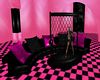 Pink & Black Dance Couch