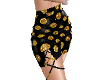 Black/Gold Bubbles Skirt