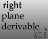 k>right plane Derivable