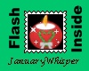 Christmas Candle Stamp