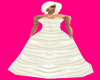 WHITE SLIK WEDDING DRESS