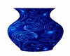 Christmas dark blue vase
