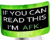 AFK Head sign