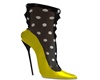 Isa Heels + Socks Yellow