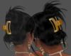 black hairstyle goldclip