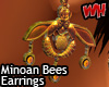 Minoan Bees Earrings