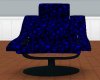 black,blue love chair