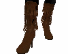 TF* Fringed Brown Boots
