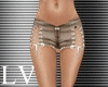 =LV= Beige denim shorts