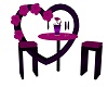 Valentines Table Purple