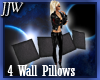 4 wall pillows