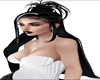 Black Bun Hair White