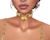 GOLD 'M' HEART NECKLACE