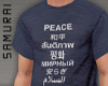 #S T-Shirt #Peace Indigo