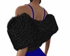 Black Fur Shrug