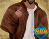 M Brown Leather Jacket