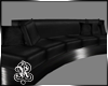 *R* Black Leather Couch