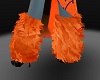 Orange Furry Boots