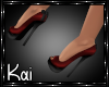 ♥K♥ PARTY RED PUMPS