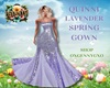 QUINNI L PURP SPRING GWN