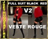 Full Suit Black/red V2