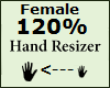 Hand Scaler 120% Female