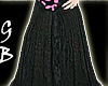 [GB] Black Ruffled Skirt