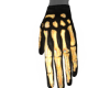 L. Skeleton Gloves Gold