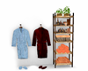 Bathroom robes and shelf