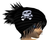 Skull Beanie Black Hair