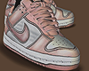 pink velet dunk's