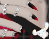 Bloody nails w rings