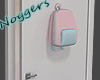 Door with Backpack