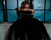 Black Feather Even. Gown