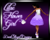 lilac flowergirl basket