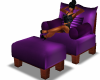 Purple Overstuffed Chair