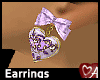 .a Heart Earrings Lilac