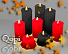 Black Red Candles