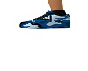 blue camo shoes