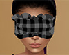 Gray Sleep Mask Plaid F