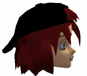Black Cap w Redish Hair
