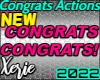 NEW Congrats Actions