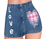Love heart ripped Skirt