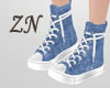 ZN Denim Washed Sneakers