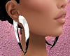 Huge Blk White Earrings
