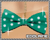 E~ Green Bow Necklace
